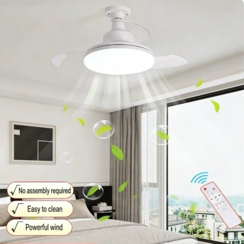 Ceiling Fan Led 3 Blade Modern - Nowy wentylator sufitowy z oświetleniem, niewidoczne