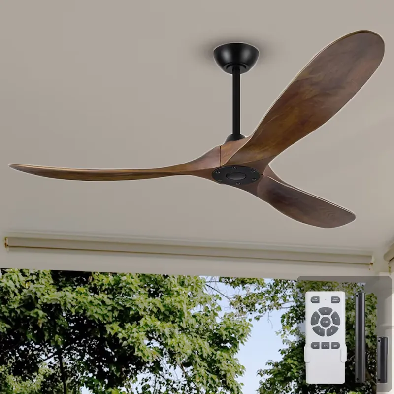 Ceiling Fan 60 Inch Industrial - 60-calowy matowy czarny wentylator sufitowy z