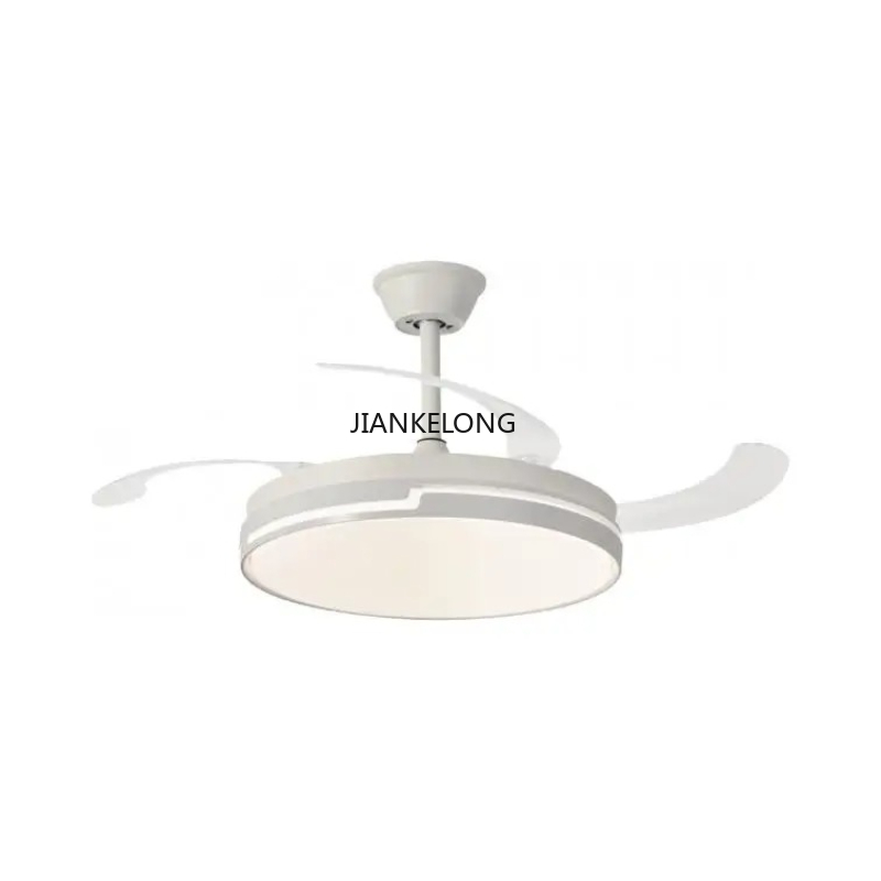 Smart Ceiling Fan With Light Remote - Wentylator sufitowy Narvi White, 3 przezroczyste