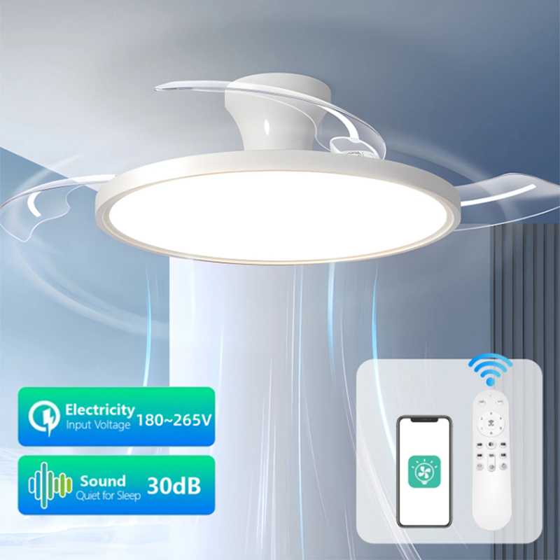 Ceiling Fan Led 3 Blade Modern - Nowoczesne lampy sufitowe z wentylatorem, ciche,