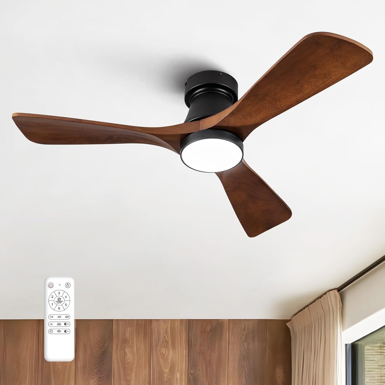 Ceiling Fan With Remote Control Reversible - Nowoczesny wentylator sufitowy o średnicy 42