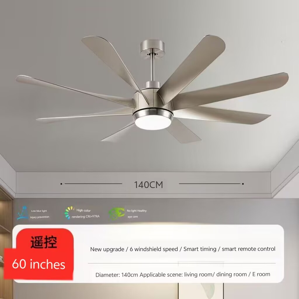 Ceiling Fan 60 Inch Industrial - Mocna lampa z wentylatorem 60 cali,