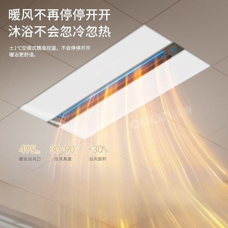 Smart Ceiling Fan With Light Remote - Inteligentny 3-w-1 ogrzewacz sufitowy do łazienki