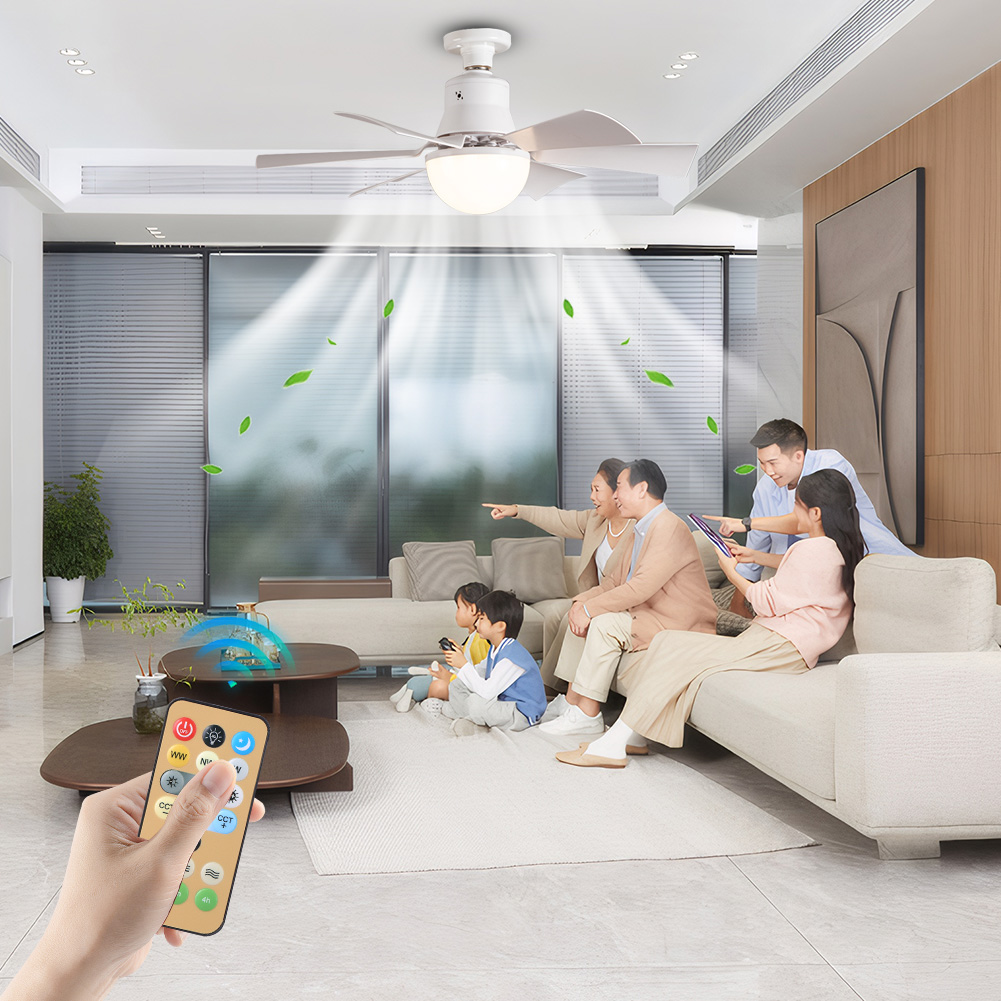 Ceiling Fan Led 3 Blade Modern - Wentylator sufitowy z oświetleniem, pilotem, funkcją