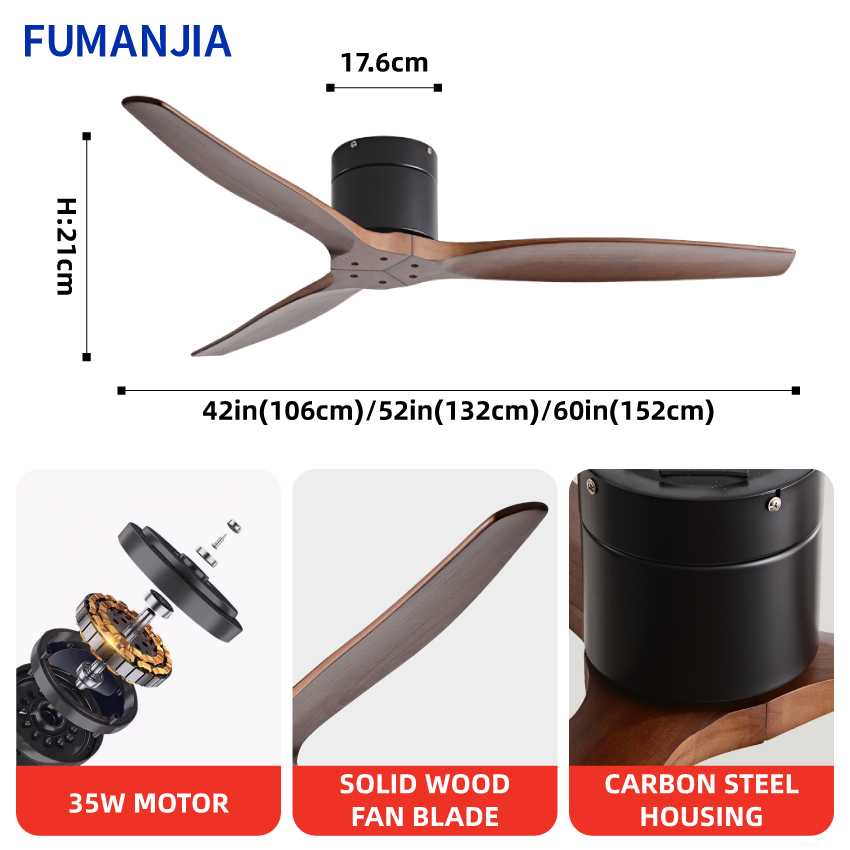 FUMANJIA Wentylator Sufitowy 4 – Ceiling Fan 60 Inch Industrial recenzja i cena