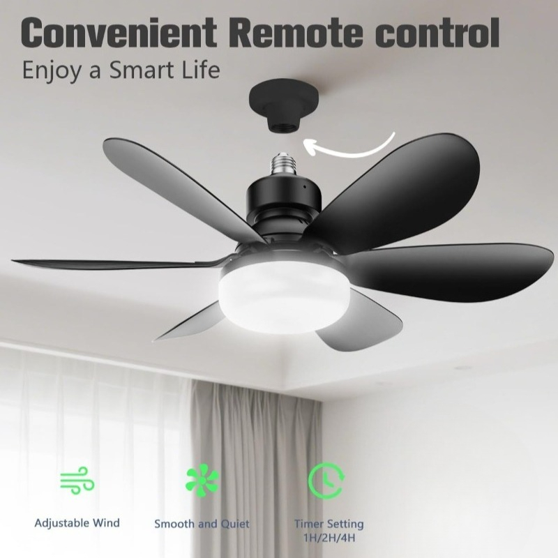 Lampa sufitowa z wentylatorem  – Smart Ceiling Fan With Light Remote recenzja i cena