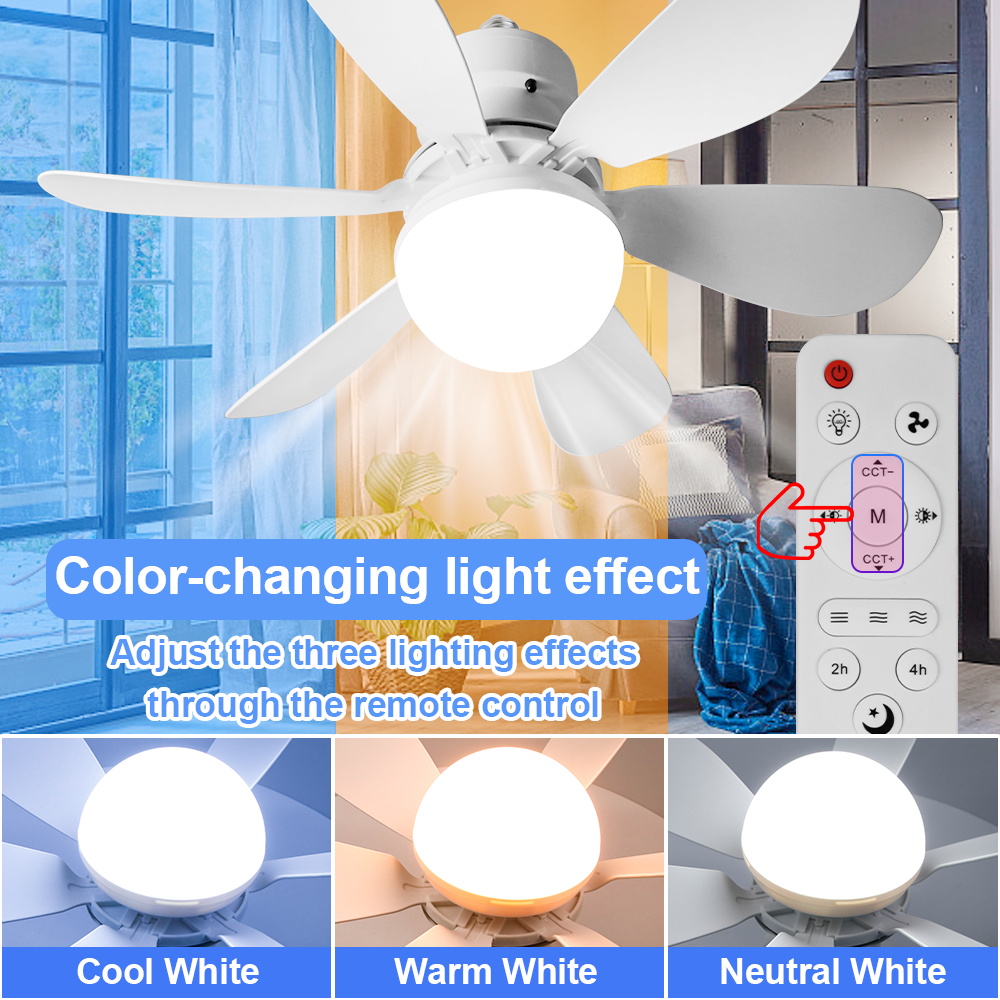 Lampa wentylatorowa LED E27/E2 – Ceiling Fan Led 3 Blade Modern recenzja i cena