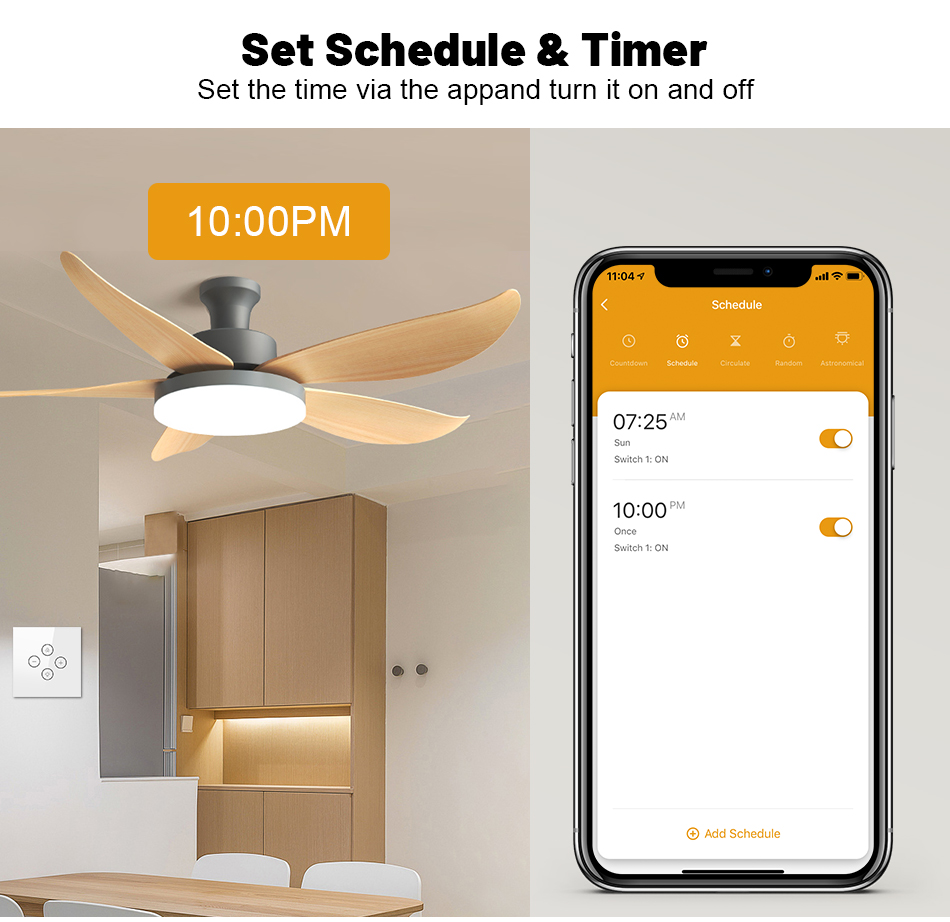 Inteligentny włącznik światła  – Smart Ceiling Fan Alexa Wifi recenzja i cena