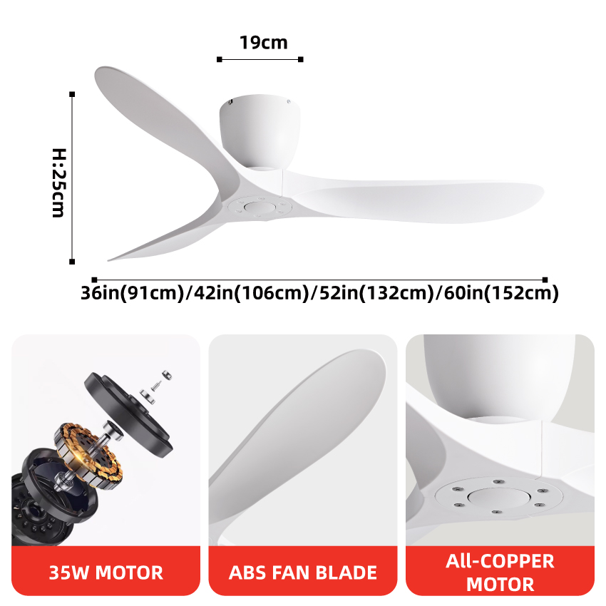 FUMANJIA – wentylator sufitowy – Ceiling Fan Dc Motor 52 Inch recenzja i cena
