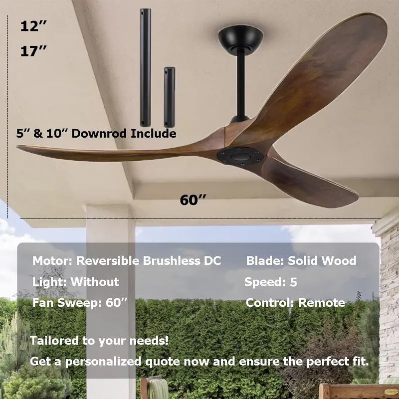 60-calowy matowy czarny wentyl – Ceiling Fan 60 Inch Industrial recenzja i cena