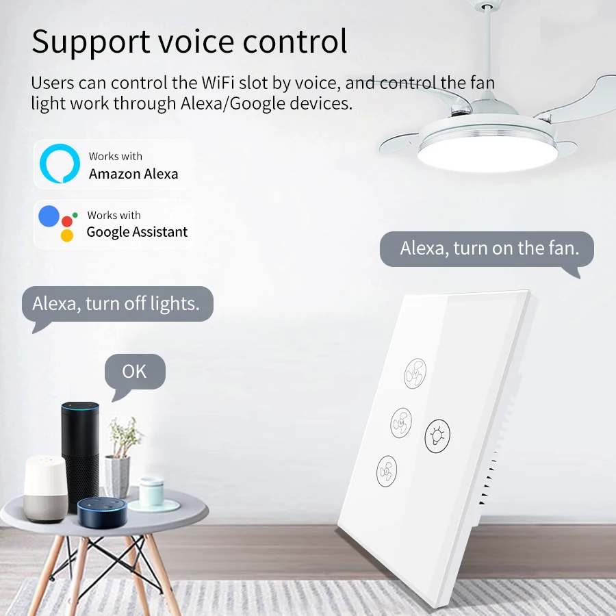 Wifi Smart Switch do wentylato – Smart Ceiling Fan Alexa Wifi recenzja i cena