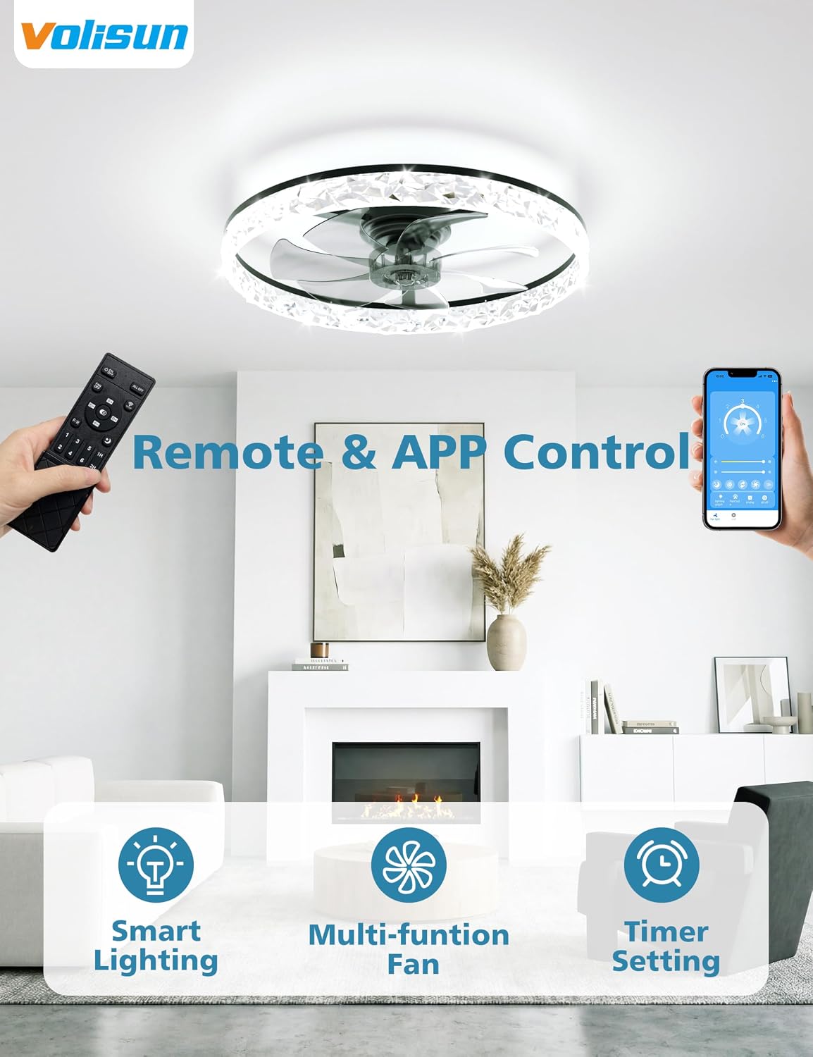 Nowoczesny, niskoprofilowy wen – Ceiling Fan Low Profile Flush Mount recenzja i cena