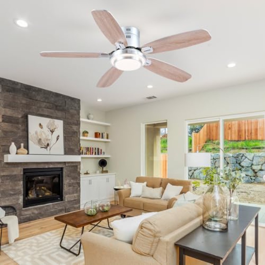 Niskoprofilowe wentylatory suf – Ceiling Fan Low Profile Flush Mount recenzja i cena