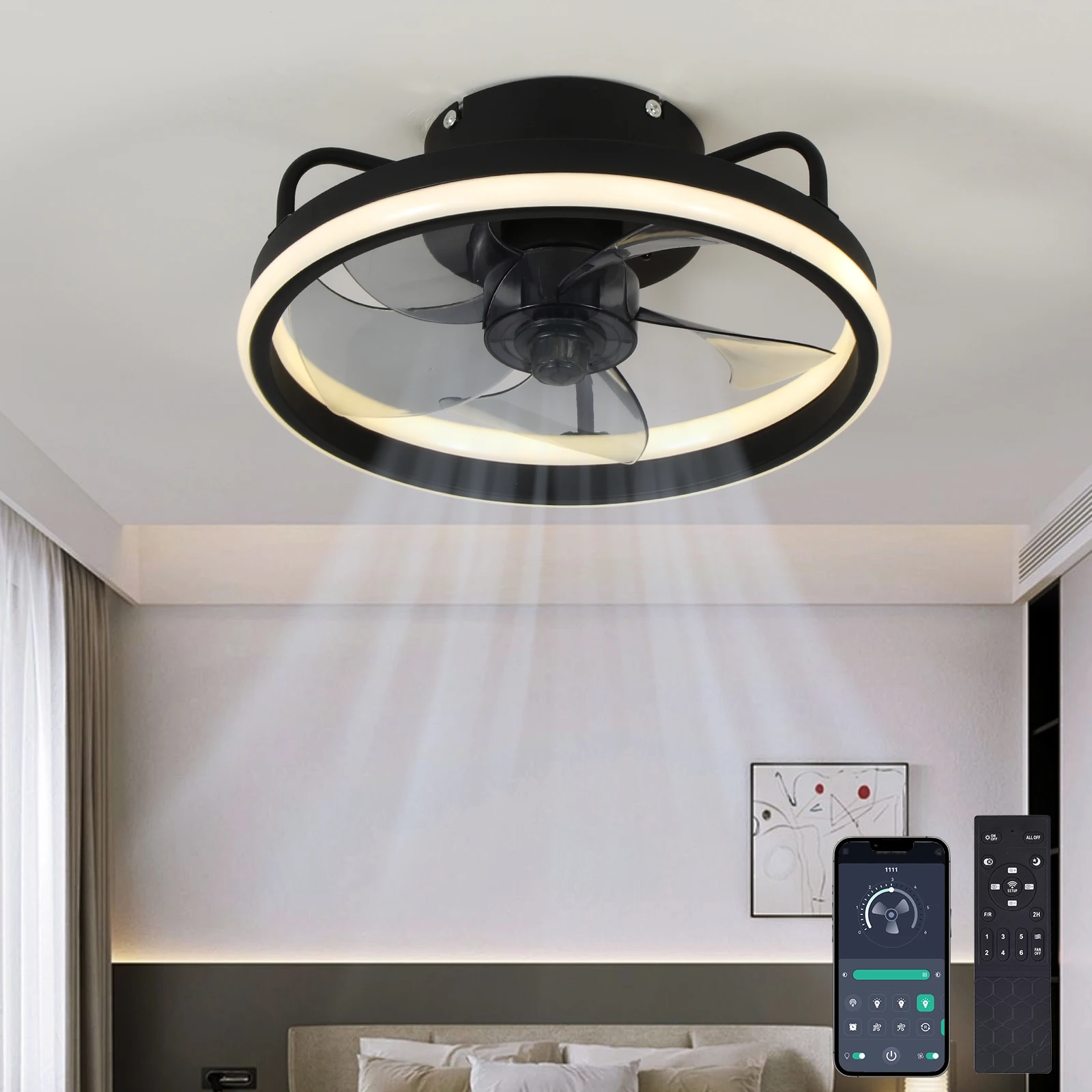 Nowoczesny wentylator sufitowy – Smart Ceiling Fan With Light Remote recenzja i cena