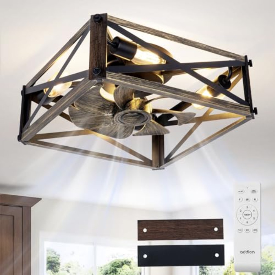 Wentylatory sufitowe w niskim  – Ceiling Fan Low Profile Flush Mount recenzja i cena