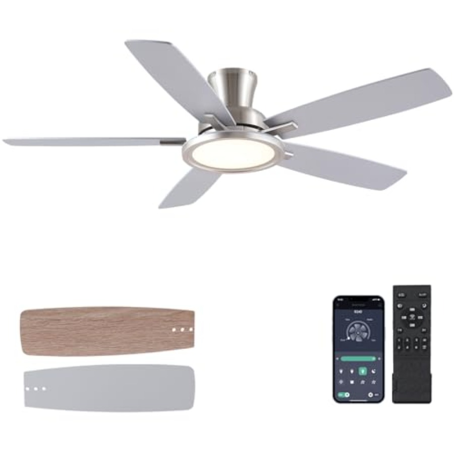 Wentylator sufitowy 52 cale ze – Ceiling Fan Low Profile Flush Mount recenzja i cena