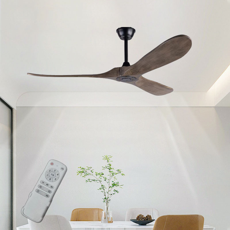 Nowoczesny drewniany wentylato – Ceiling Fan 60 Inch Industrial recenzja i cena