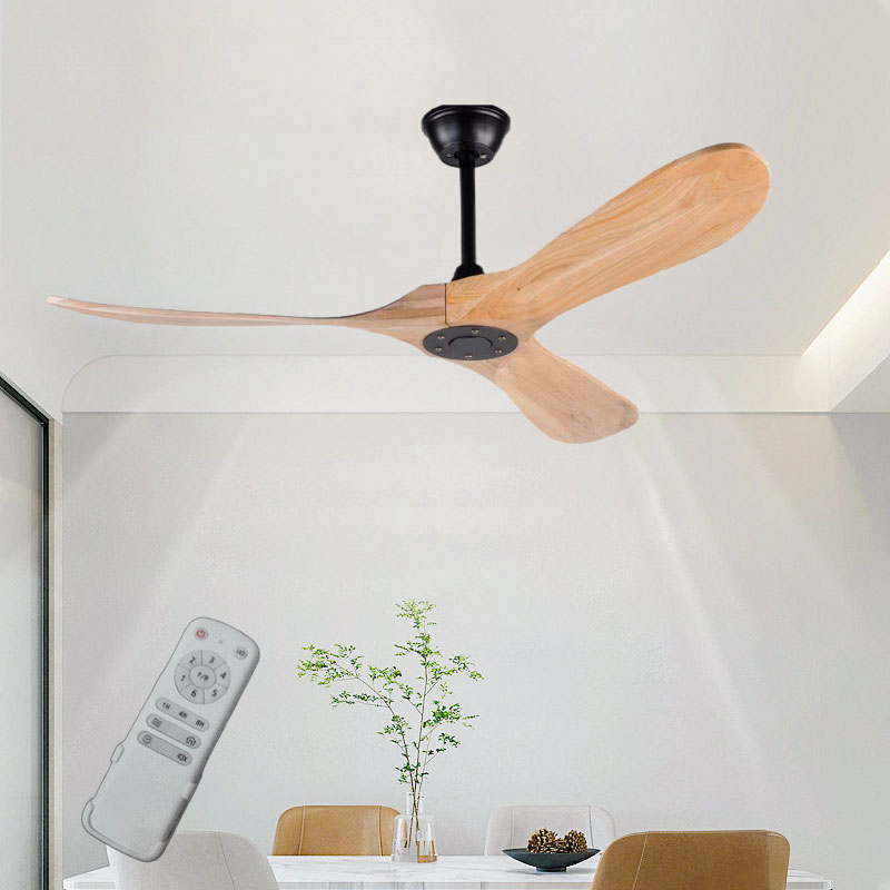 Nowoczesny drewniany wentylato – Ceiling Fan 60 Inch Industrial recenzja i cena