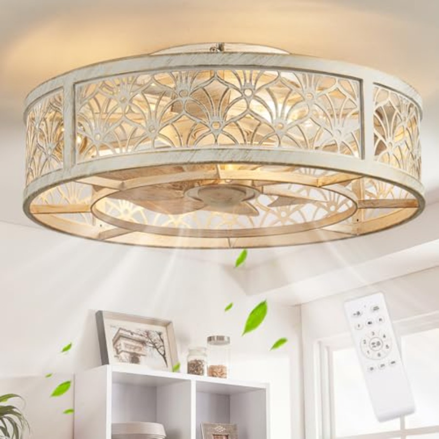 Wentylator sufitowy w obudowie – Ceiling Fan Low Profile Flush Mount recenzja i cena