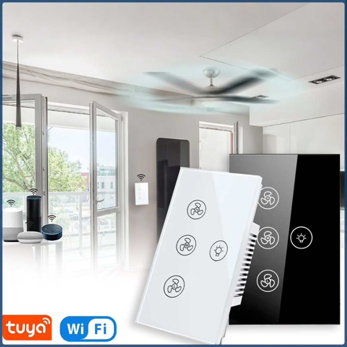 【Nowość!】 Inteligentny przełąc – Smart Ceiling Fan Alexa Wifi recenzja i cena