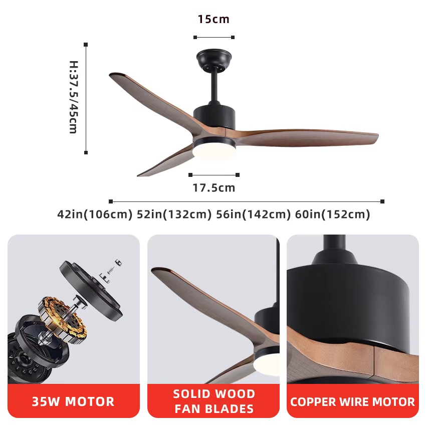 FUMANJIA – wentylator sufitowy – Ceiling Fan Dc Motor 52 Inch recenzja i cena