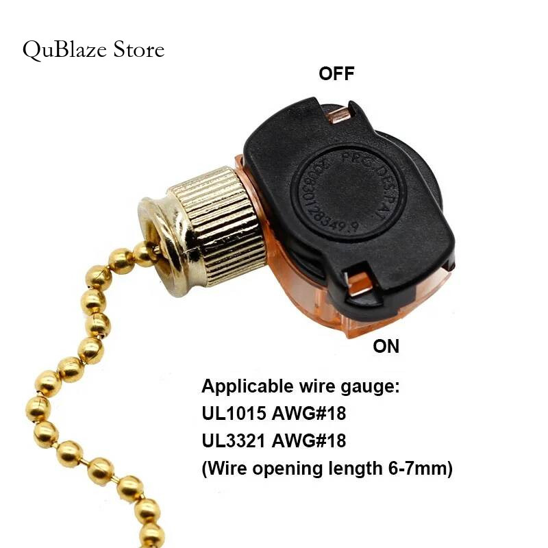 E87438 303 ON OFF 2 pozycja 3A – Ceiling Fan Pull Chain Switch recenzja i cena