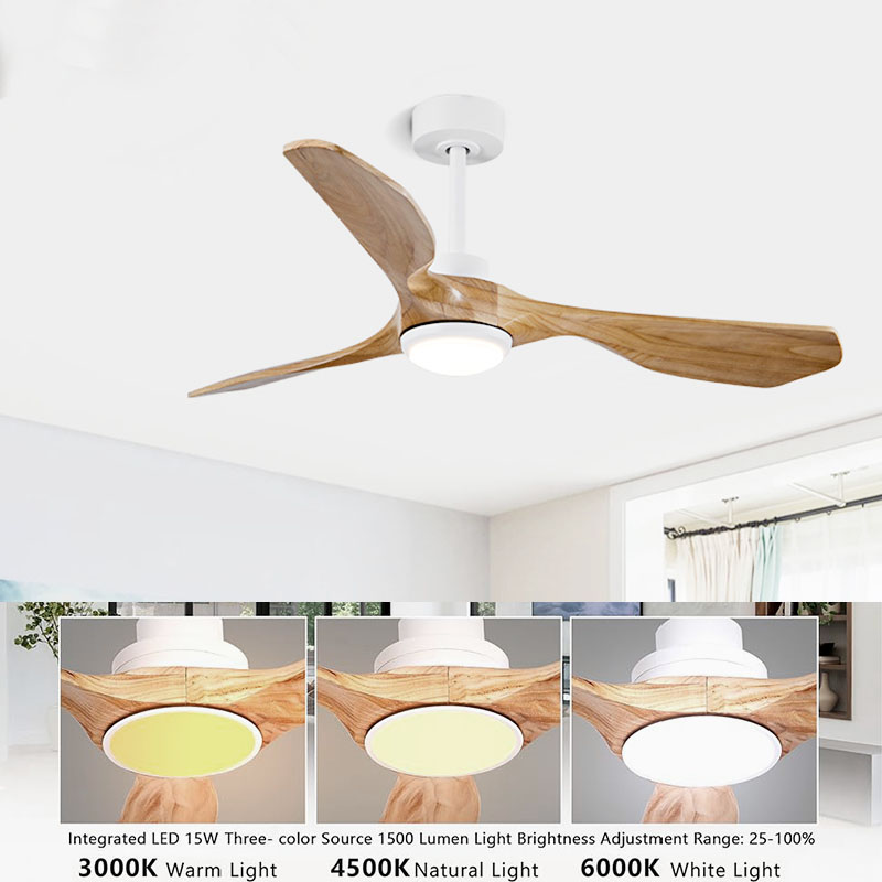 Unikalny drewniany wentylator  – Ceiling Fan Dc Motor 52 Inch recenzja i cena