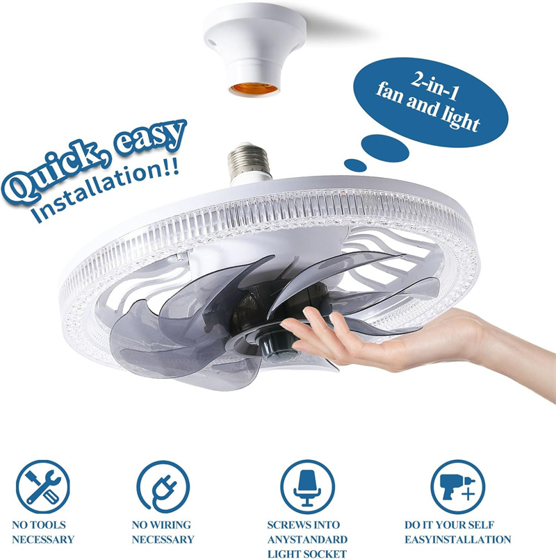 Wentylatory sufitowe ze światł – Ceiling Fan Low Profile Flush Mount recenzja i cena