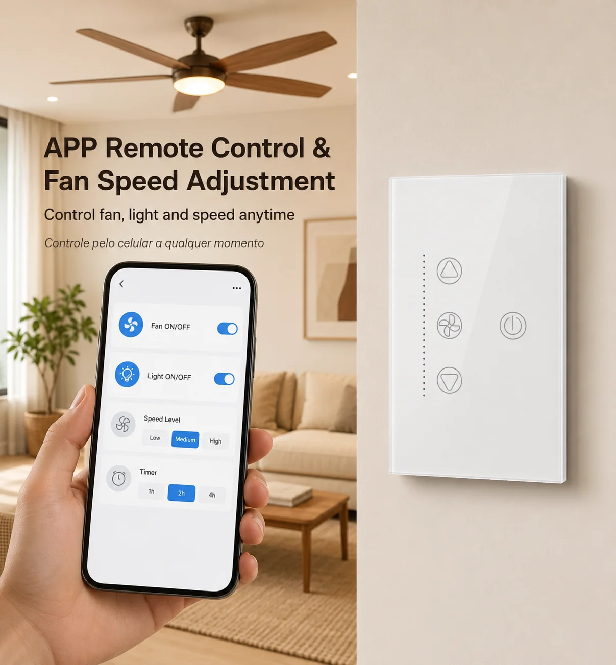 Inteligentny włącznik światła  – Smart Ceiling Fan Alexa Wifi recenzja i cena