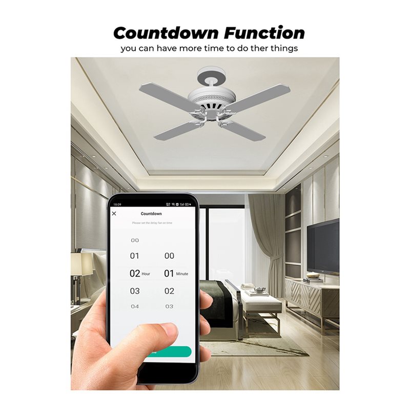 A33T-5X – inteligentny moduł p – Smart Ceiling Fan Alexa Wifi recenzja i cena
