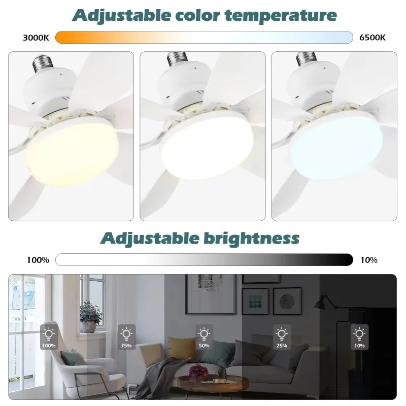 Wentylator sufitowy 30W/40W z  – Smart Ceiling Fan With Light Remote recenzja i cena